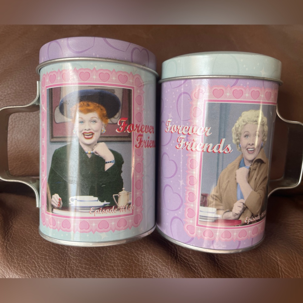 New I Love Lucy tin salt and pepper shakers
